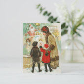 Vintage Kerstmis Briefkaart (Staand voorkant)