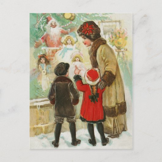 Vintage Kerstmis Briefkaart (Voorkant)
