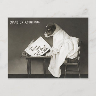 Vintage Kerstmis Briefkaart