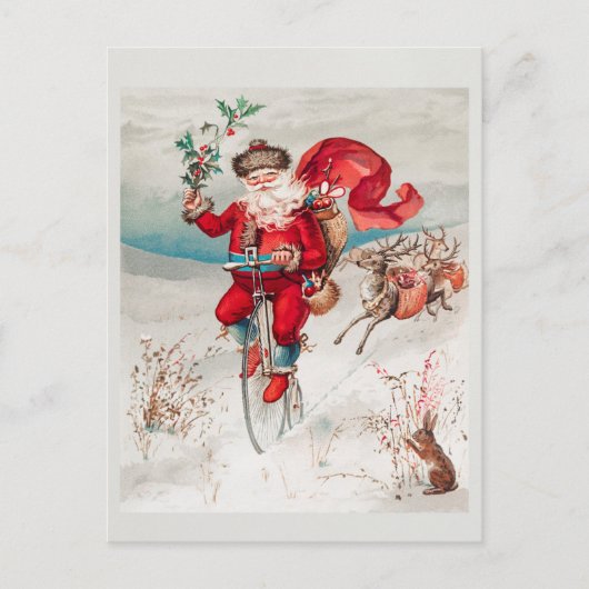 Vintage Kerstmis Briefkaart (Voorkant)