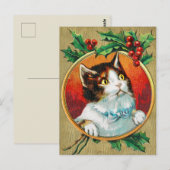 Vintage Kerstmis Briefkaart (Voorkant / Achterkant)