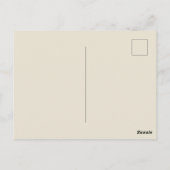 Vintage Kerstmis Briefkaart (Achterkant)