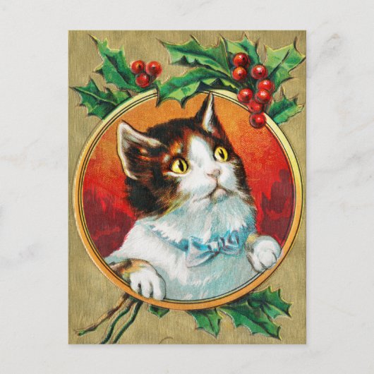 Vintage Kerstmis Briefkaart (Voorkant)