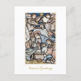 Vintage kerstmis briefkaart