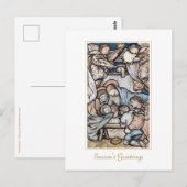 Vintage kerstmis briefkaart (Voorkant / Achterkant)