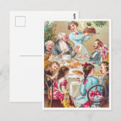 Vintage Kerstmis Briefkaart (Voorkant / Achterkant)