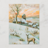 Vintage Kerstmis Briefkaart (Voorkant)