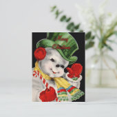 Vintage Kerstmis-Briefkaart Feestdagenkaart (Staand voorkant)