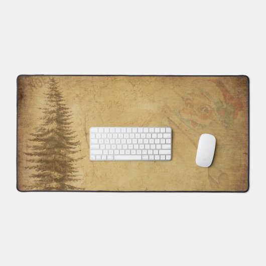 "Vintage Kerstmis" Bureaumat (Keyboard & Muis)