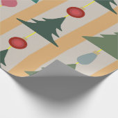 Vintage Kerstmis Cadeaupapier (Hoek)