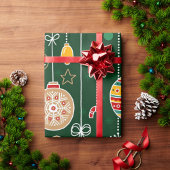 Vintage Kerstmis Cadeaupapier