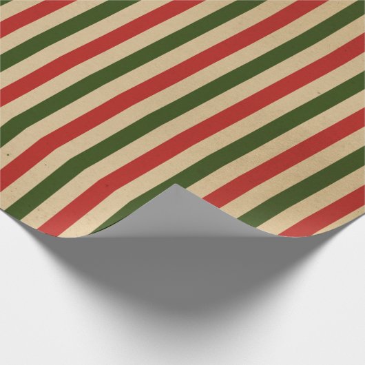 Vintage Kerstmis Cadeaupapier (Hoek)