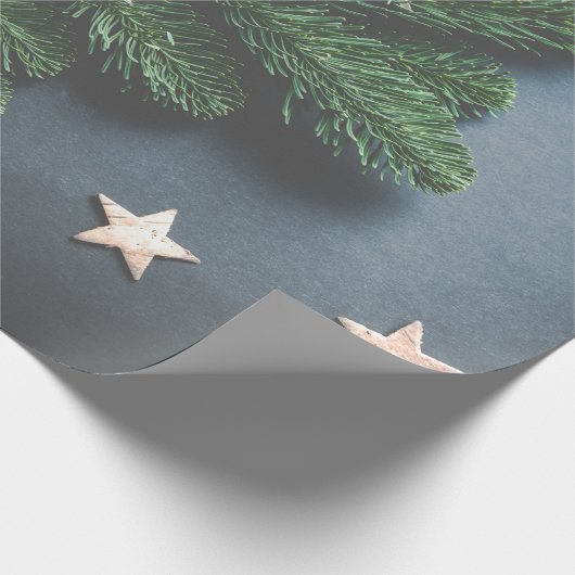 Vintage Kerstmis Cadeaupapier (Hoek)