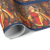 Vintage Kerstmis Cadeaupapier (Rol Hoek)