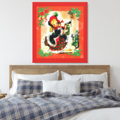 Vintage Kerstmis Canvas Afdruk (Insitu (Slaapkamer))