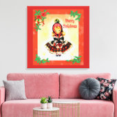 Vintage Kerstmis Canvas Afdruk (Insitu (Woonkamer))