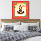 Vintage Kerstmis Canvas Afdruk (Insitu (Slaapkamer))