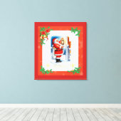 Vintage Kerstmis Canvas Afdruk (Insitu (Houten vloer))