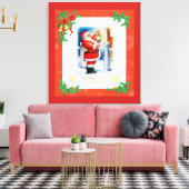 Vintage Kerstmis Canvas Afdruk (Insitu (Woonkamer))