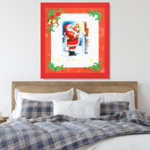 Vintage Kerstmis Canvas Afdruk (Insitu (Slaapkamer))