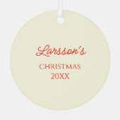 Vintage Kerstmis Carl Larsson Zweeds Metalen Ornament (Achterkant)