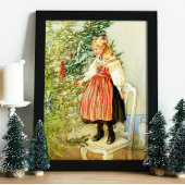 Vintage Kerstmis Carl Larsson Zweeds Poster