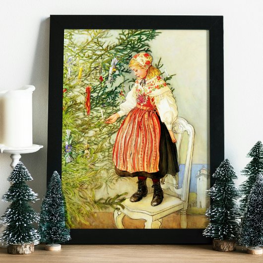 Vintage Kerstmis Carl Larsson Zweeds Poster