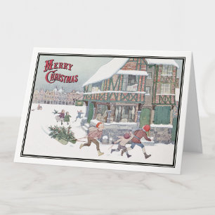 Vintage Kerstmis Carol door H. Willebeek Le Mair Feestdagen Kaart