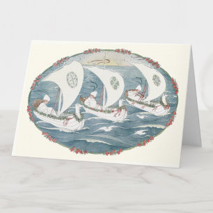 Vintage Kerstmis Carol door H. Willebeek Le Mair Feestdagen Kaart