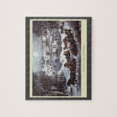 Vintage Kerstmis, Centraal Park in de winter Legpuzzel (Verticaal)