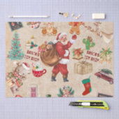 Vintage Kerstmis Collage Decoupage Tissuepapier (Craft)