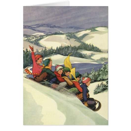 Vintage Kerstmis Dank u (Voorkant)