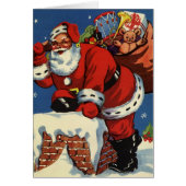 Vintage Kerstmis Dank u (Voorkant)