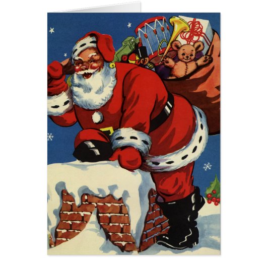 Vintage Kerstmis Dank u (Voorkant)