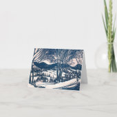 Vintage Kerstmis Dank u Bedankkaart (Voorkant)