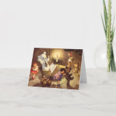 Vintage Kerstmis Dank u Bedankkaart (Voorkant)