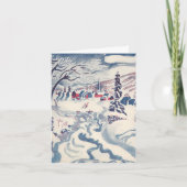 Vintage Kerstmis Dank u Bedankkaart (Voorkant)