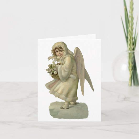 Vintage Kerstmis Dank u Bedankkaart (Voorkant)