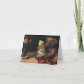 Vintage Kerstmis Dank u Bedankkaart (Voorkant)