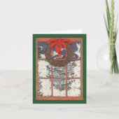 Vintage Kerstmis Dank u Bedankkaart (Voorkant)