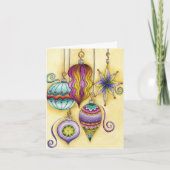 Vintage Kerstmis Dank u Bedankkaart (Voorkant)