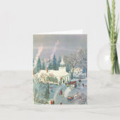 Vintage Kerstmis Dank u Bedankkaart (Voorkant)