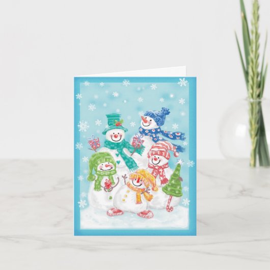 Vintage Kerstmis Dank u Bedankkaart (Voorkant)