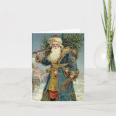 Vintage Kerstmis Dank u Bedankkaart (Voorkant)