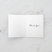 Vintage Kerstmis Dank u Bedankkaart (Binnen)