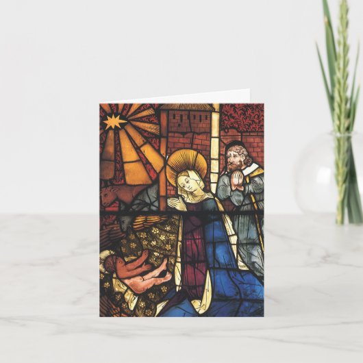 Vintage Kerstmis Dank u Bedankkaart (Voorkant)