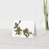 Vintage Kerstmis Dank u Bedankkaart (Voorkant)