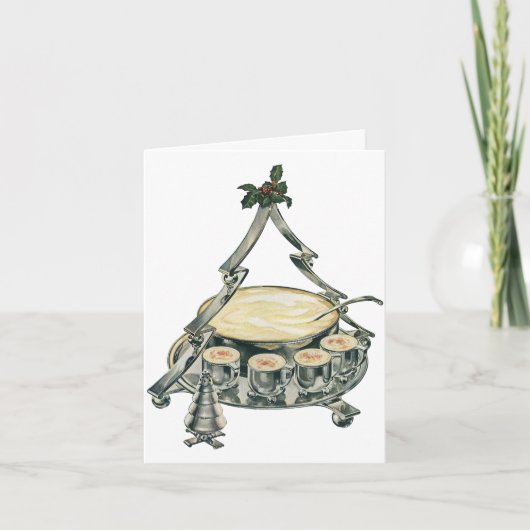 Vintage Kerstmis Dank u Bedankkaart (Voorkant)