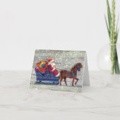 Vintage Kerstmis Dank u Bedankkaart (Voorkant)