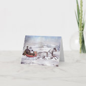 Vintage Kerstmis Dank u Bedankkaart (Voorkant)